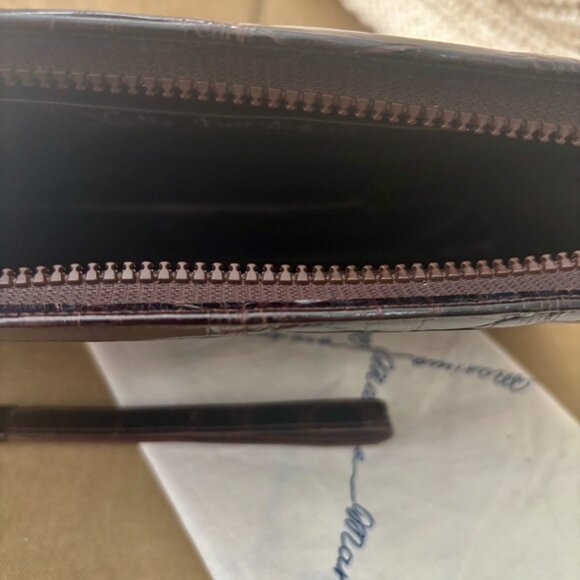 VTG Auth. TITTI DELL' ACQUA by MAXIMA Genuine Alligator Wristlet Clutch Bag - Picture 7 of 9